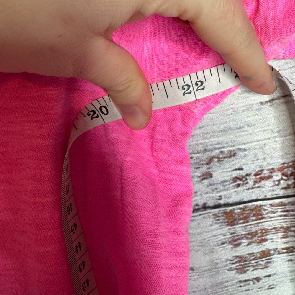 Lane Bryant Pink Perfect Sleeve Tee 14/16 Cotton Plus Size - Picture 5 of 6